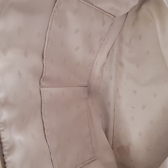 Kate Spade S362 Large Nylon Tote. Light Beige / Greige / Taupe. Used Condition. - Picture 15 of 16